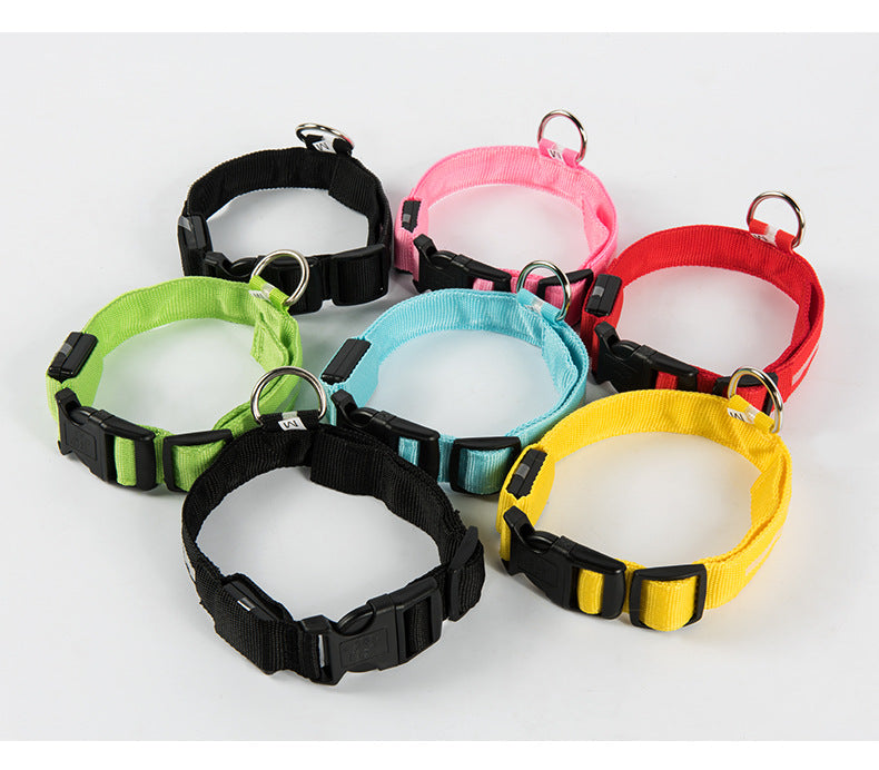 Glowing LED Dog Collar — Rechargeable, Night Safety - NEED VERIFICATION
