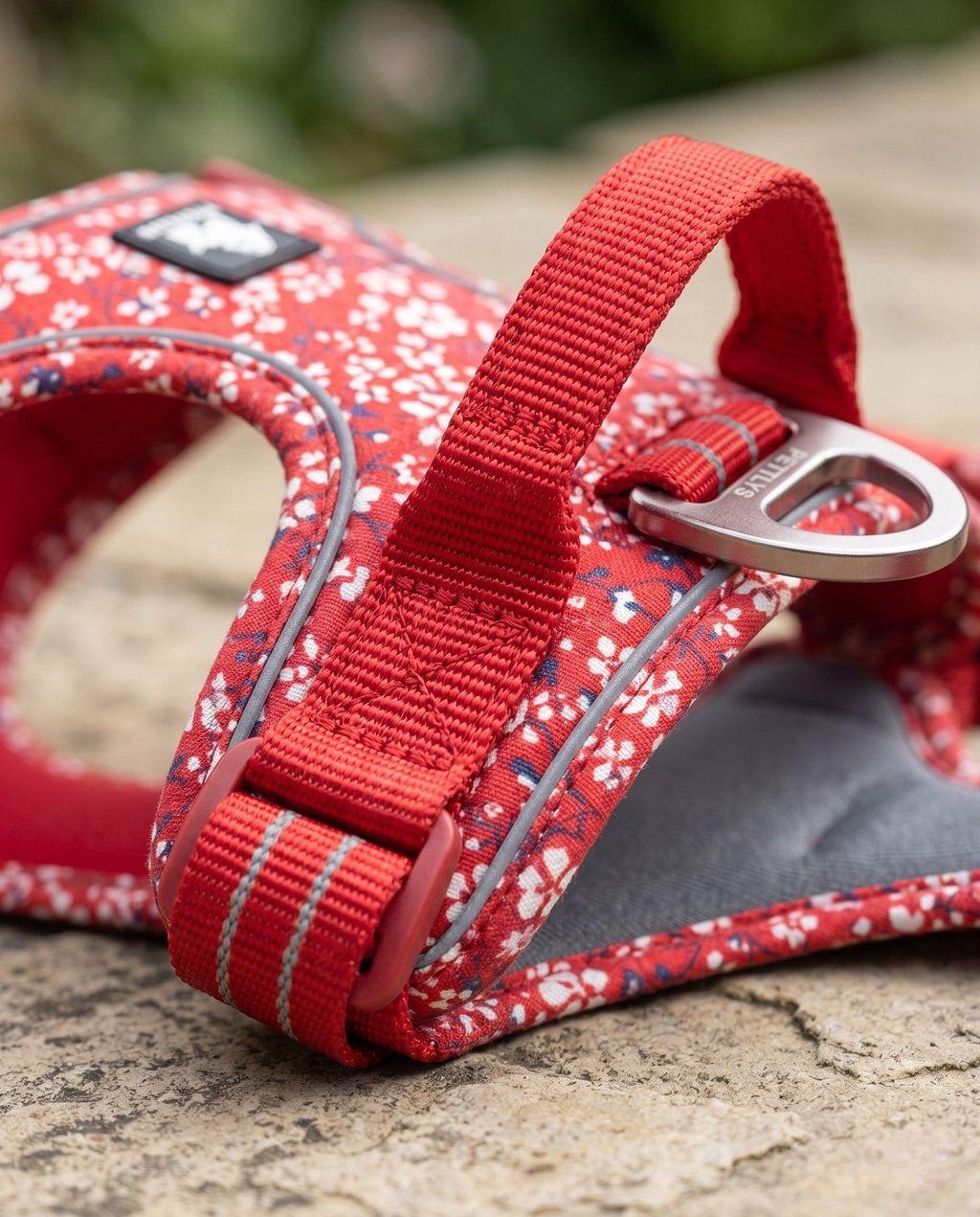 Floral Dog Harness — No-Pull, Reflective, Breathable