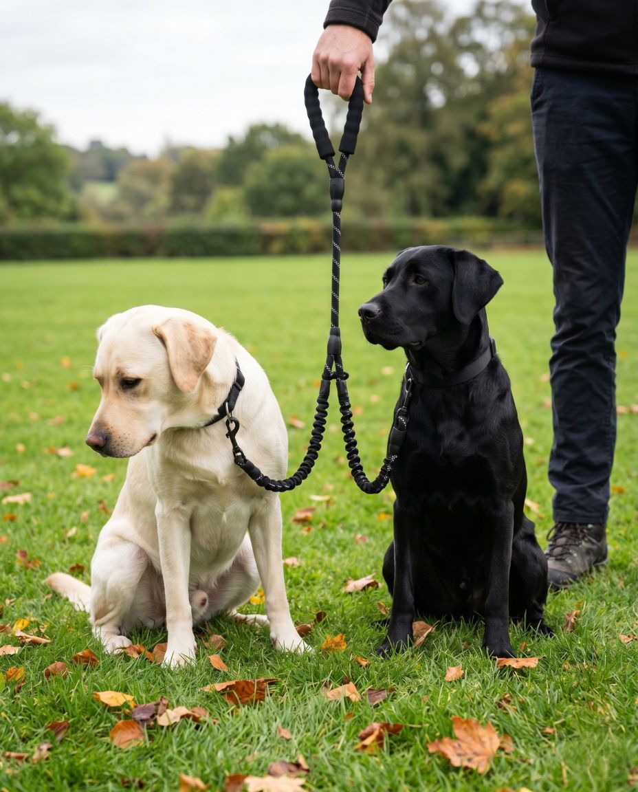 Double Dog Coupler Lead — Walk Two Dogs at Once