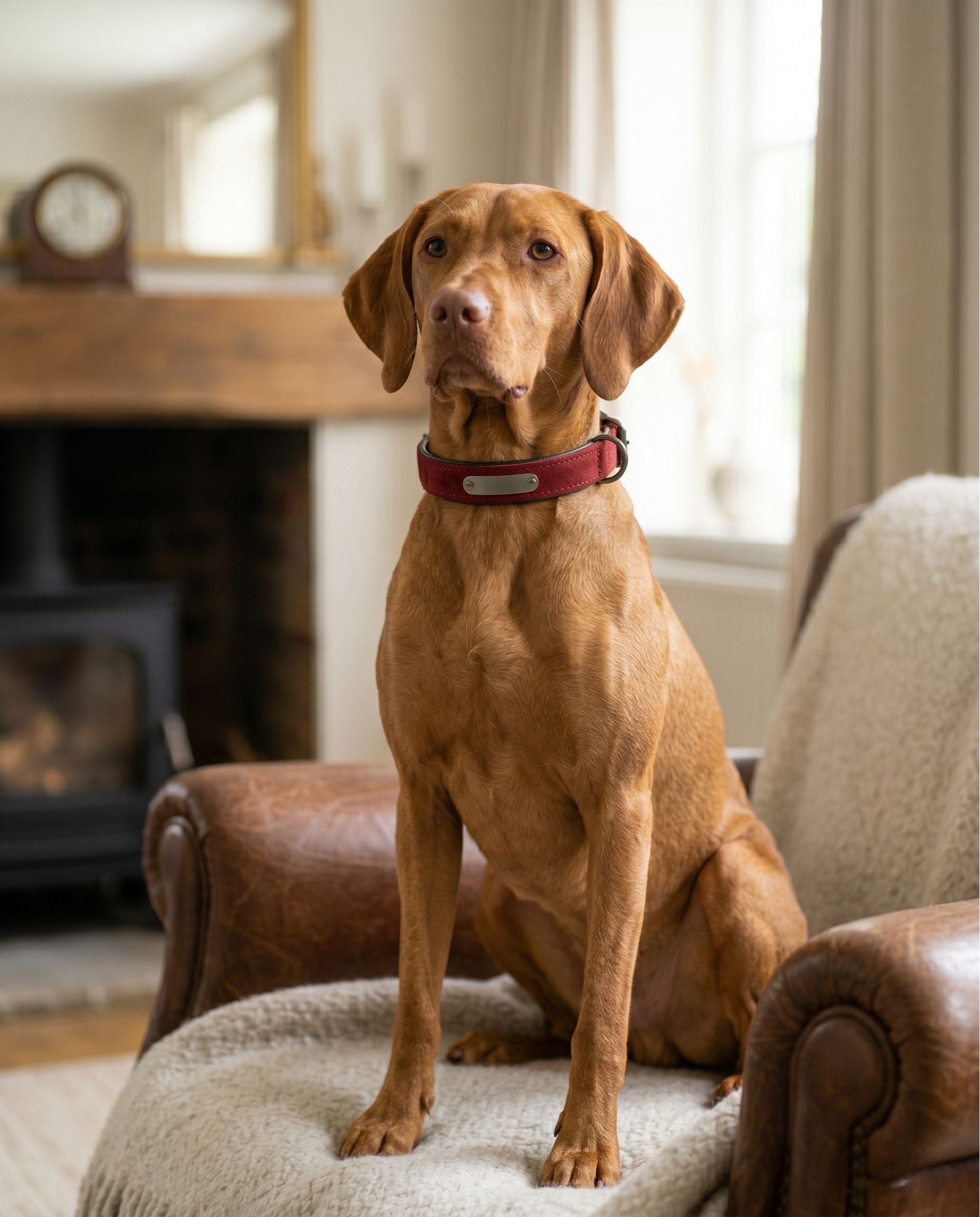 Engraved Microfibre Dog Collar — Anti-Loss