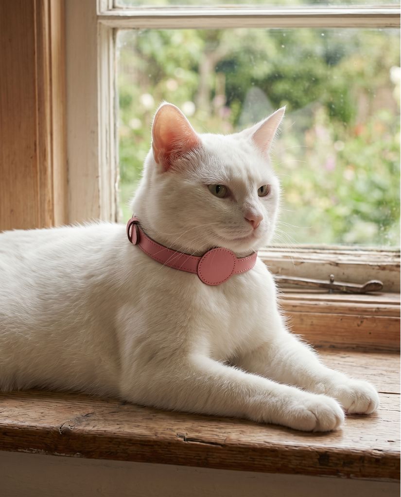 AirTag Leather Dog Collar — Personalised, Anti-Loss