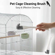 Bird Cage Cleaning Brush Tool, Bird Poop Remover,Parrot Cage Sanitary Brush Accessories for Budgies Cockatiels Bird Accessories