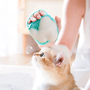 Soft Silicone Pet Bathing Brush for Dogs & Cats