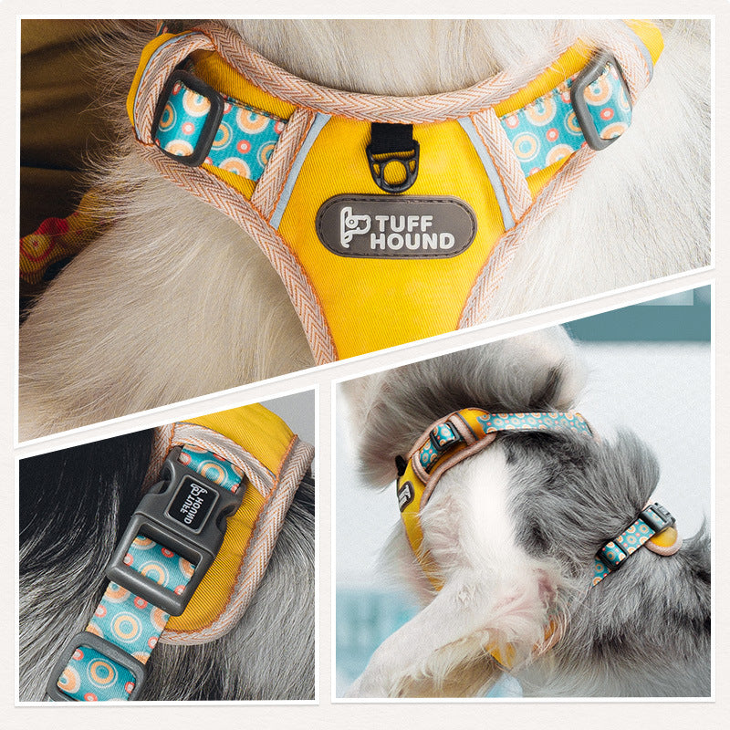 Padded Dog Harness & Lead — Reflective, All Breeds