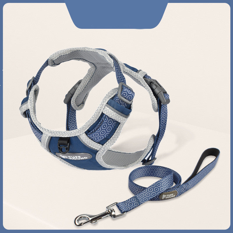 Padded Dog Harness & Lead — Reflective, All Breeds